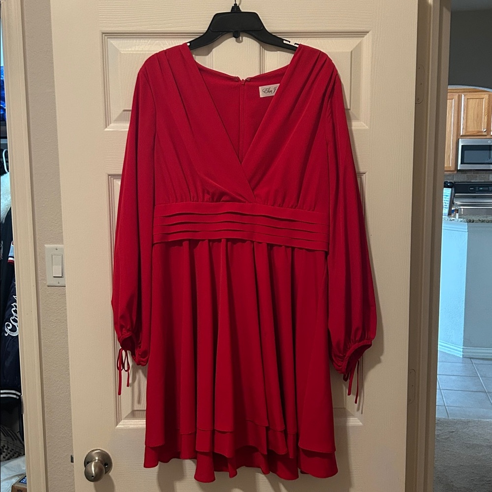 Eliza J Vibrant Red Dress size 14